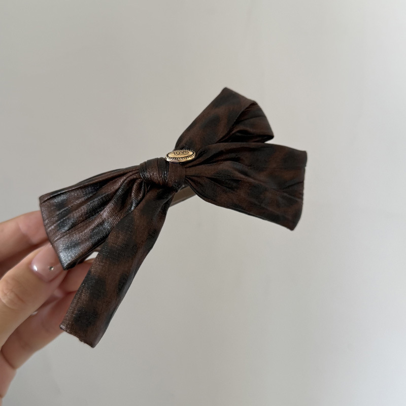 豹纹拼接大肠发圈盘发三角抓夹鸭夹高级感发夹发箍法发卡发饰新款|undefined
