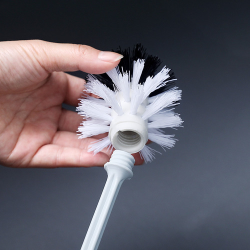 No punching base bathroom toilet cleaning brush can hang toilet brush plastic nylon soft bristle toilet brush