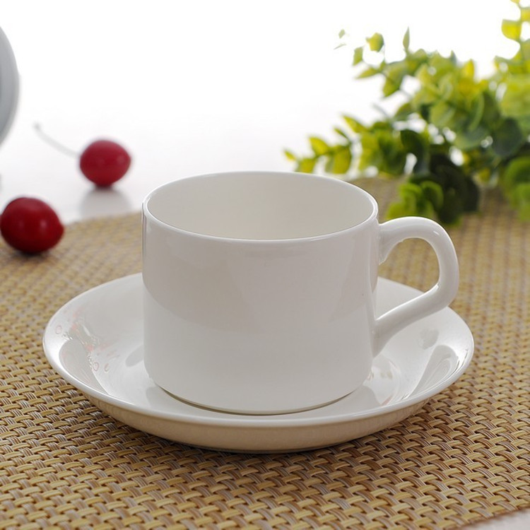 欧式咖啡杯碟套装 简约咖啡杯茶具 简约金边骨瓷咖啡杯碟