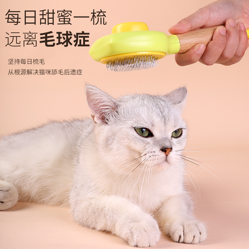 Pet hair Cleaner One-Click depilación Dog hair Cleaner mascota depilación gato cara aguja peine flotante depilación masaje peine