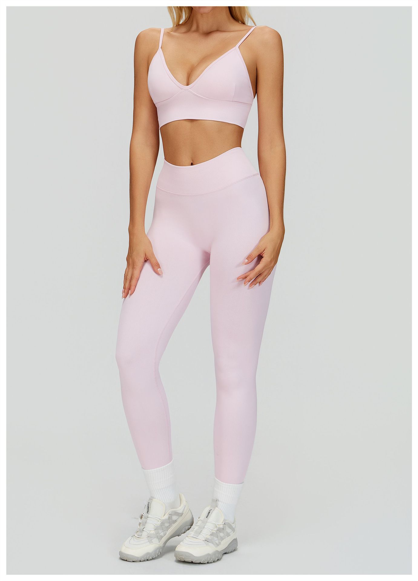 Zechuang Seamless Yoga Sports Bra Quick Drying With Double Shoulder Straps Beautiful Back For Running Fitness Outerwear Women's Sportswear_ecoleips.com