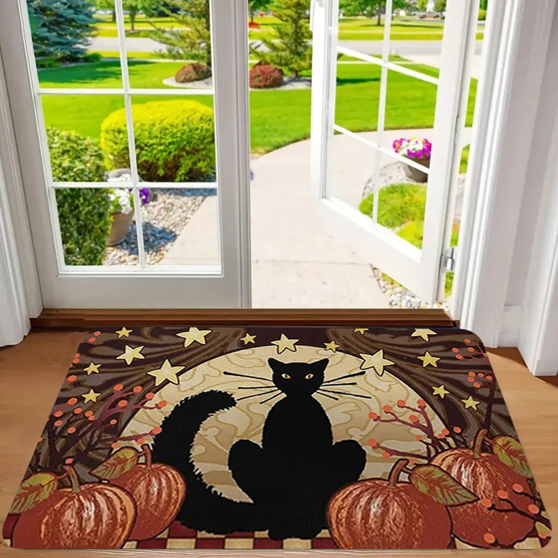 Alfombra de franela estampada, estilo playa, antideslizante, resistente a la suciedad, resistente al desgaste, alfombra para la entrada, dropshipping transfronterizo Y2.