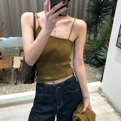 一枝南南同款米灰色纽扣V领针织衫早秋百搭温柔风毛衣上衣女2025
