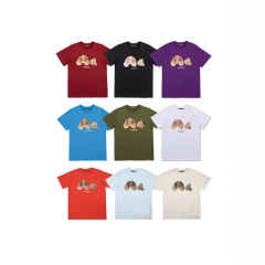 Palm Palm Angels Angels レター半袖 T シャツ男性と女性のカップルのための夏の新しいルーズトップ