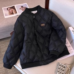 女性用綿入り服2025新デザインイン香港スタイル綿入り服厚手綿入りジャケットショートジャケット