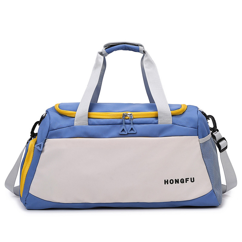 Nueva bolsa de viaje portátil transfronteriza, bolsa de almacenamiento de equipaje de viaje de viaje de corta distancia, bolsa de yoga de entrenamiento deportivo para mujer