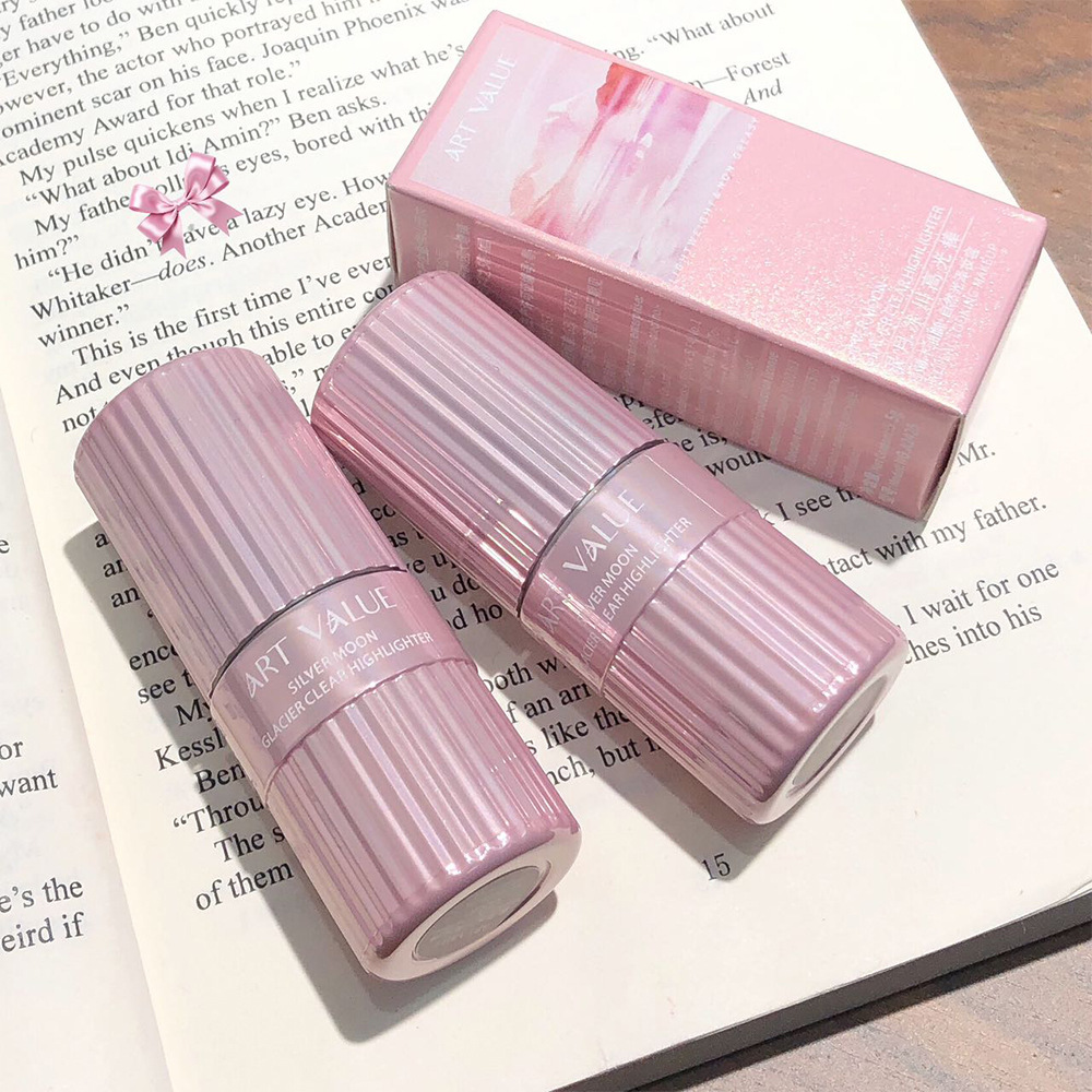 New Art Value products: Silver Moon Glacier Highlighter Stick, Contouring Stick, Cross-border Contour Shadow Pen, Three-dimensional Sleeping Silkworm Face details Picture
