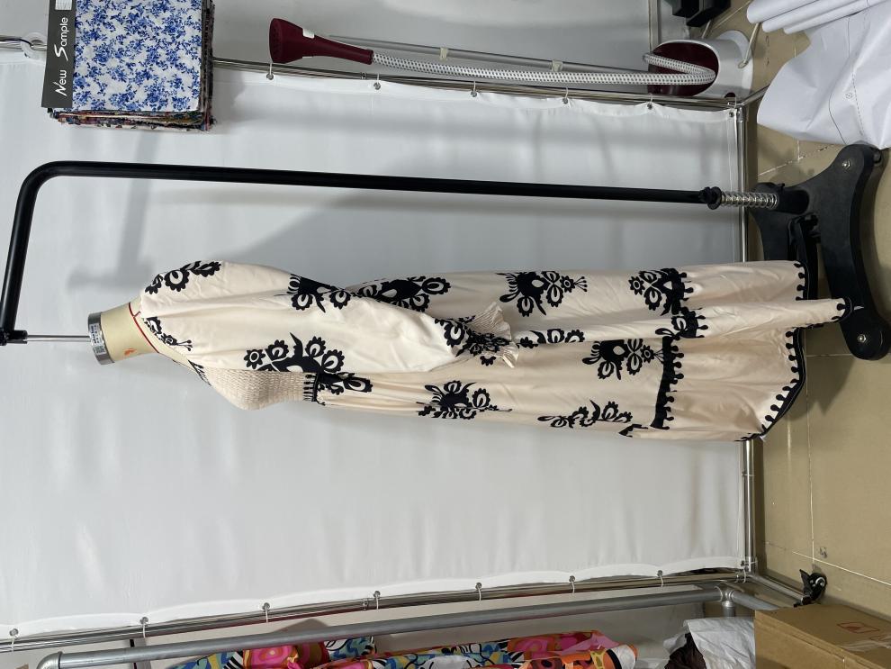 Loose Fit Type Wholesale Women's Elegant Streetwear Printing Holiday Banquet Selfie Square Neck Long Sleeve Sheath Dress