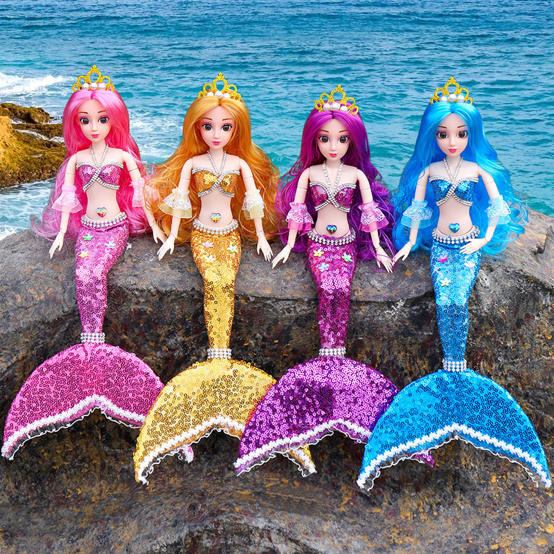 Mermaid Princess Doll Children's Girl Toy Water Play Handmade Doll Pretend Play Children's Christmas Gift Mermaid Princess Doll Children's Girl Toy Water Play Handmade Doll Pretend Play Children's Christmas Gift
