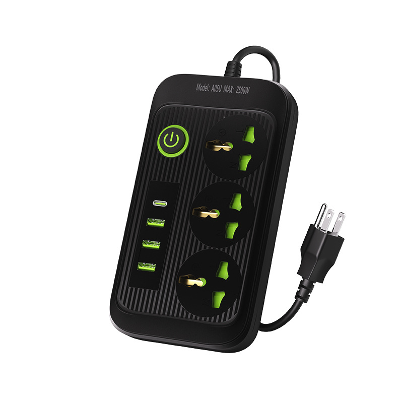 Conector universal multi-inserción conector universal transfronterizo conector universal estándar europeo estándar británico estándar americano conector de carga USB conector de conector