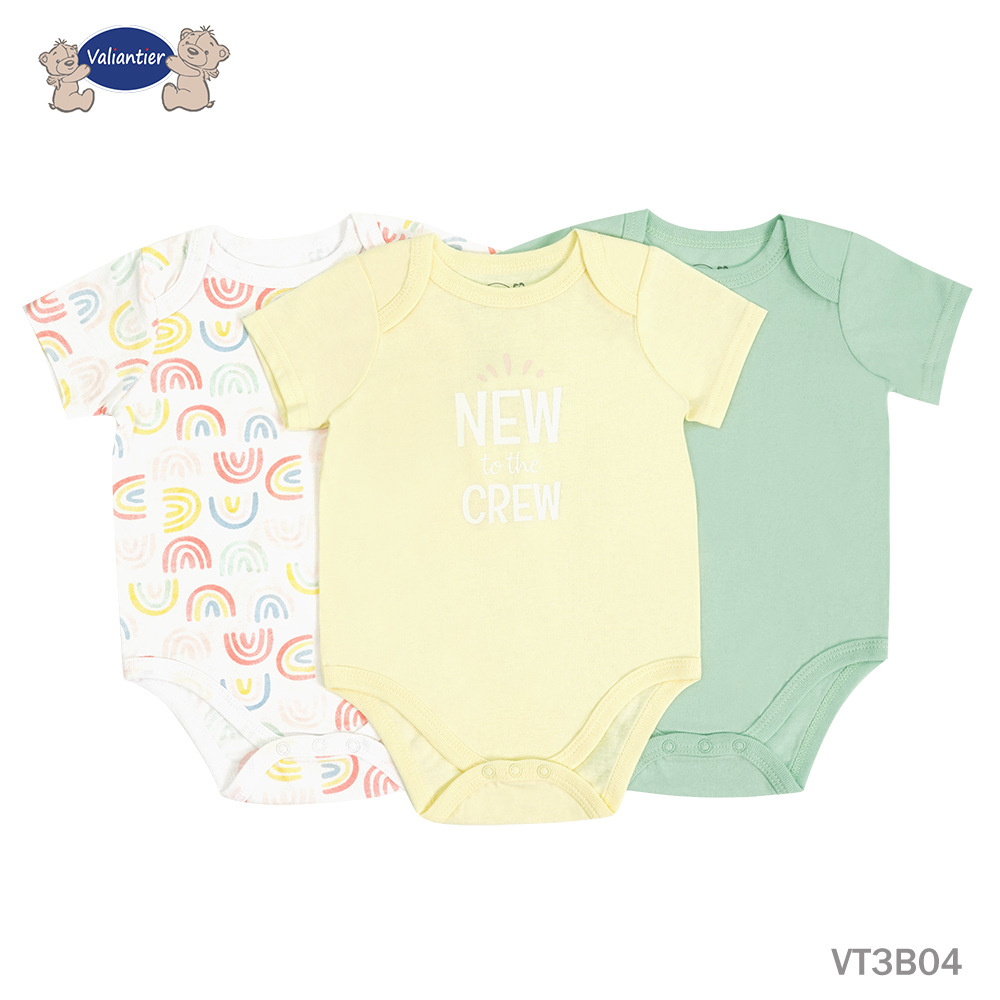 Tres piezas para bebés recién nacidos, ropa unida, ropa de escalada, valiantier, triángulo corto, ropa corta.