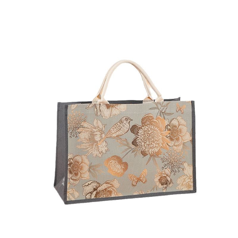 Bolsas de lino personalizadas publicidad de estudiantes bolsas de compras bolsas de lona cubiertas tridimensionales bolsas de lona al por mayor