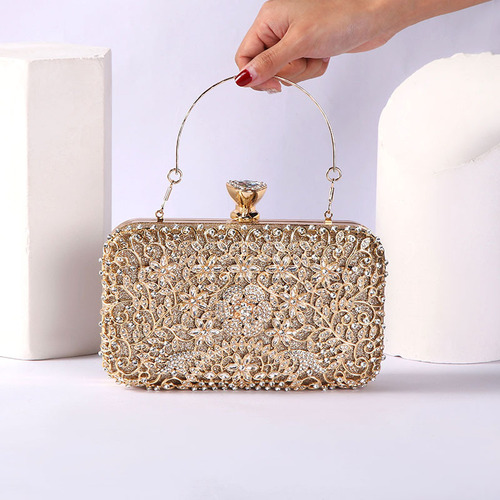 Cross-border new dinner bag European and American ladies handbag diamond-encrusted banquet clutch bag dress evening bag clutch