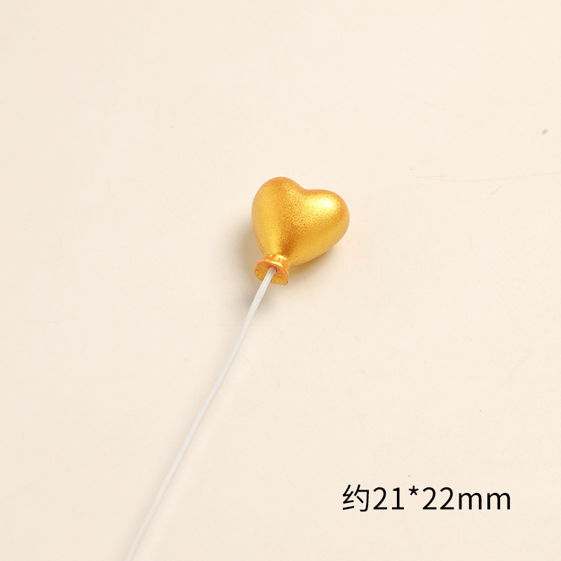 SKU-13-金色爱心气球 一个