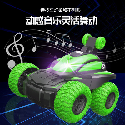 children Electric Roll Stunt Car Dumpers cross-country automobile Model Shatterproof boy gift Toy car wholesale