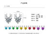 Small fresh earrings, Korean style, simple and elegant design, internet celebrity