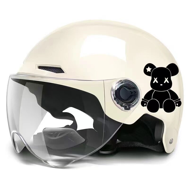 New national standard certified electric motorcycle helmet for men and women, sun protection, suitable for summer and all seasons, universal safety helmet