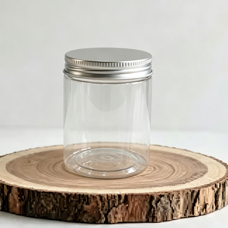 Envase de plástico de boca ancha de 500 ml de grado alimenticio Yuzhuang PET, frasco sellado de 250 g para mascarillas capilares, material de embalaje cosmético.