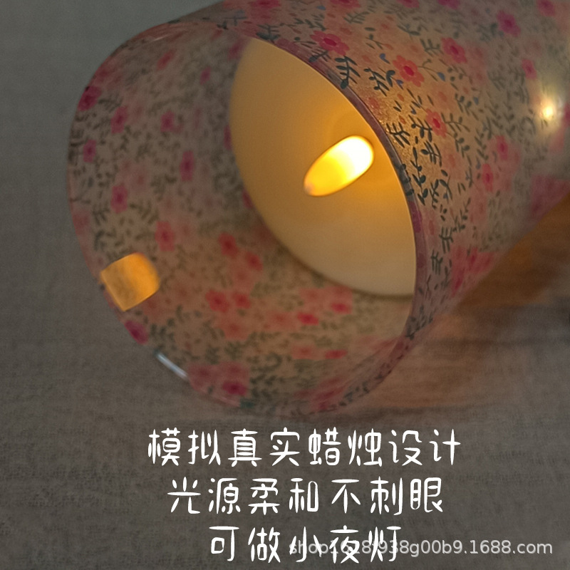 クロスボーダー LED 電子キャンドルクリスマス装飾キャンドルライト小道具シミュレーション炎かわいい花リモコンキャンドルライト|undefined