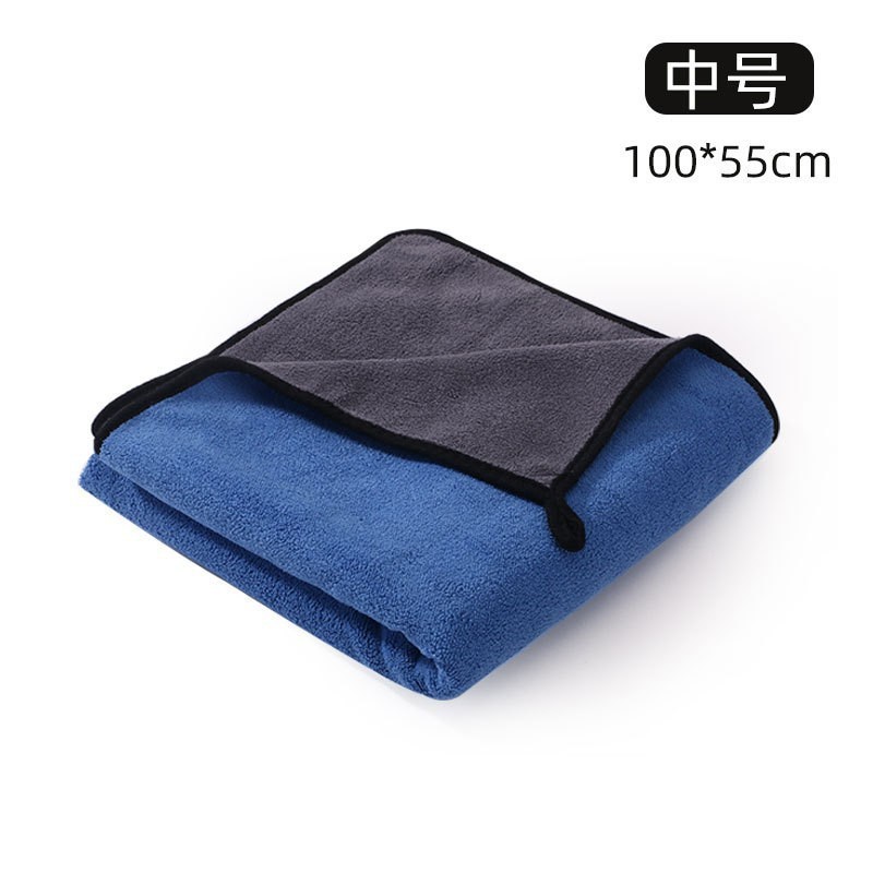 Toalla azul tamaño mediano (55*100cm)
