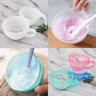 Superposable Cream White Bean Sand Decorated Color Bowl Frosting Color Basin Cream Mixing Bowl Color Color Bowl