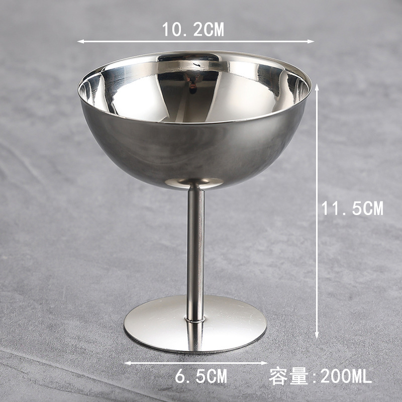 200ml 톨 아이스크림 컵(실버)