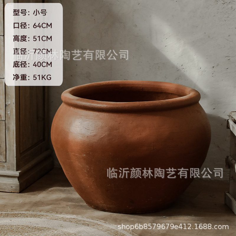Árboles de plantación gran maceta de árboles de plantación gran maceta de árboles de plantación popular retro maceta de cerámica hecha a mano hotel paisaje maceta de árboles