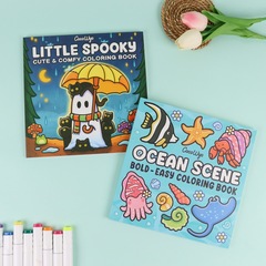 怪獣シリーズ塗り絵本Spooky Cutie Coloring Book perbackクロスボーダー絵本