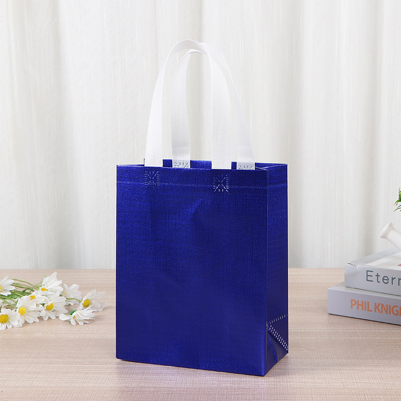 Bolsa de tela no tejida pulverizada con película espesa con regalo de mano juguete embalaje bolsa de mano bolsa de compras no tejida resistente al desgaste image 8