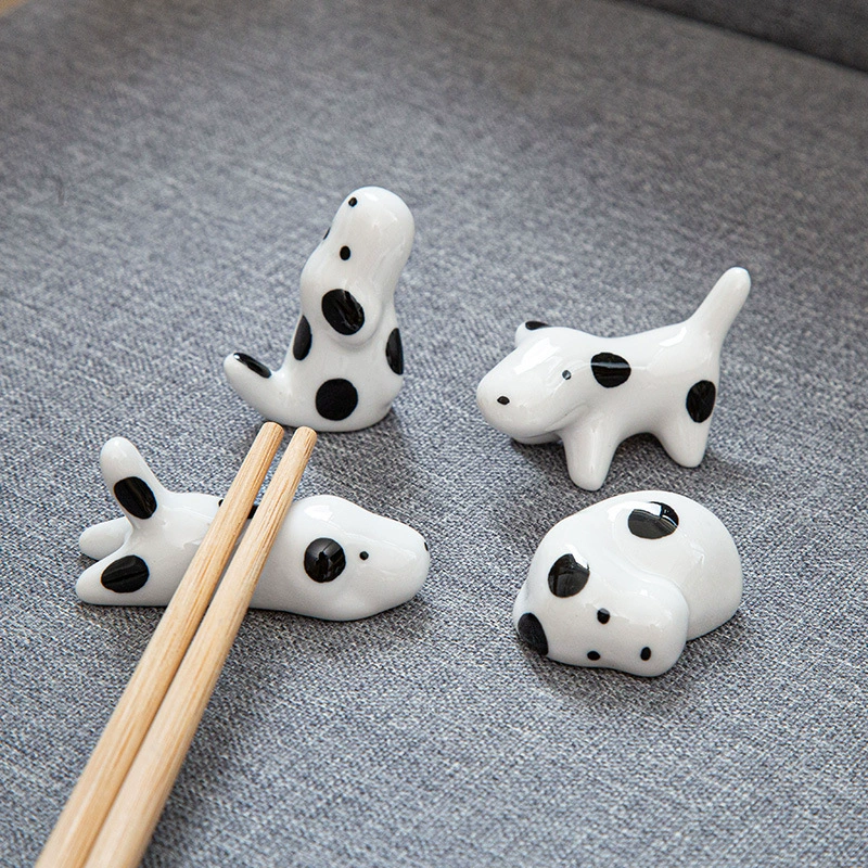 Керамические животные палочки держатель щенок палочки для еды держатель