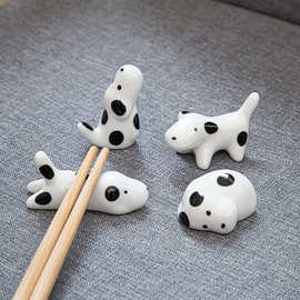 陶瓷动物筷托小狗筷架