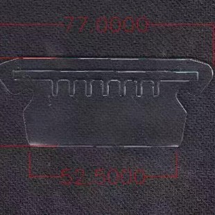 Index Transparent Pvc Label Clip Folder Accessories Suitable for Various Hanging Pvc Clips Soft Tooth Card Clips