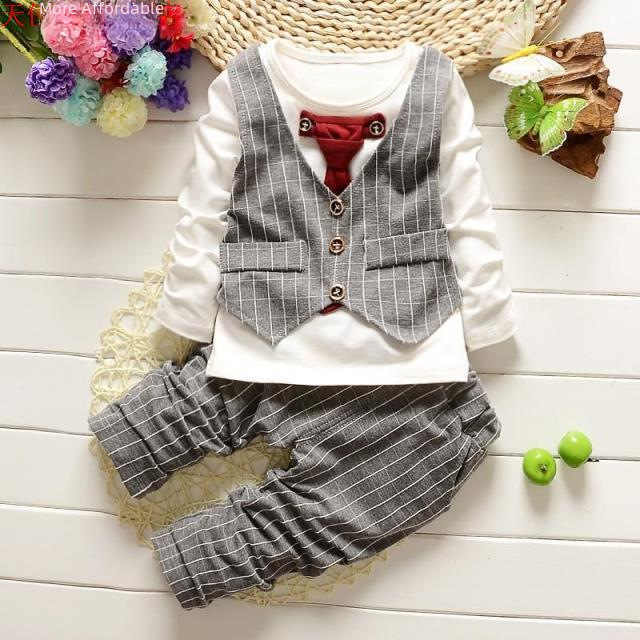 2022 Spring children gentleman tie small vest new autumn male baby suit a generation of hair