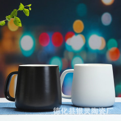 シンプルなホテル用コップコップ白黒陶磁器コップうがい杯ギフトカップマグカップカスタムロゴ
