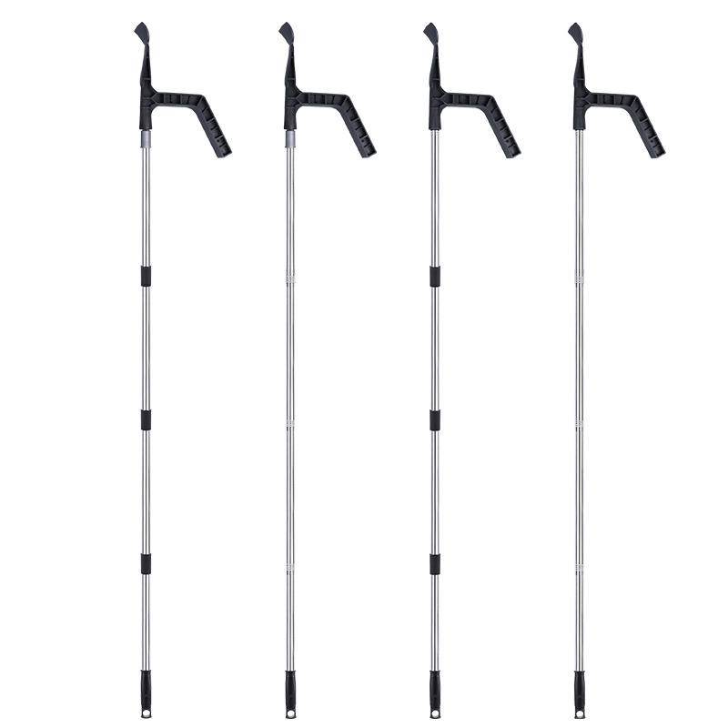 zanja transfronteriza pala de caída de hojas de plástico alcantarilla de alcantarilla de alcantarilla de basura pala de acero inoxidable barra larga de caída de hojas de barrido pala