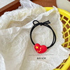 Five -star Red Flag Fat Flag Fat Rope National Day Travel commemorates love head jewelry female cute head rope hair clip