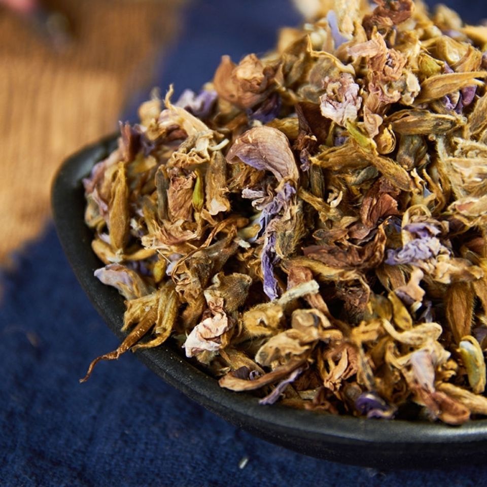 Kudzu Flower Tea Ge Hua 500g Dried Pueraria Flower Herbal Tea for Daily Infusions in use