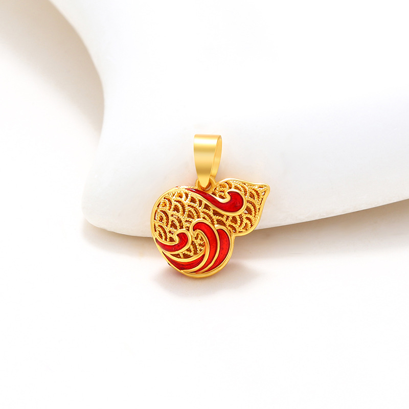 Xuping aleación de cobre chapado en oro hueco pequeño y delicado colgante colgante de calabaza de moda nacional para mujeres colgante retro colgante