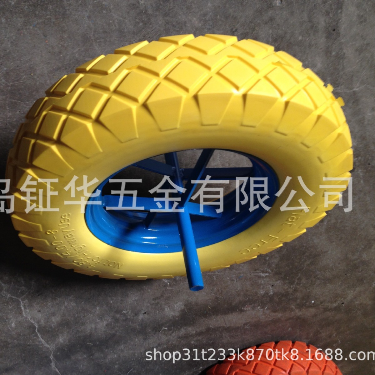 PU发泡轮胎厂家16寸聚氨酯发泡轮独轮车手推车工具车轮子厂家批发