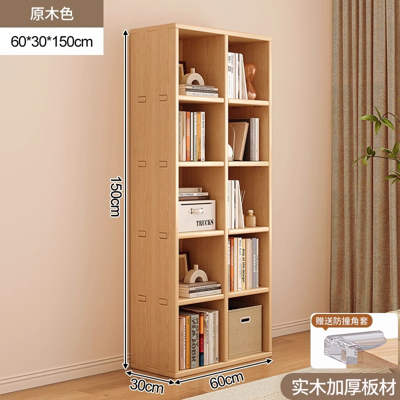 Gabinete bajo de madera maciza esquina de piso estantería estrecha gabinete lateral contra la pared estantería pequeña no ocupa espacio armario de almacenamiento simple
