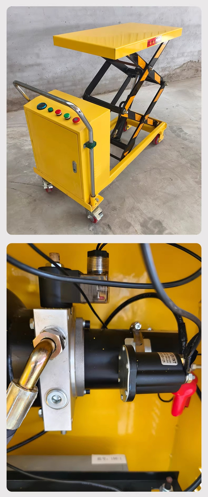 Kj-Mob-M-Cus Mobile Trolley Manual Hydraulic Small Lifting Platform Transport Cart Customized