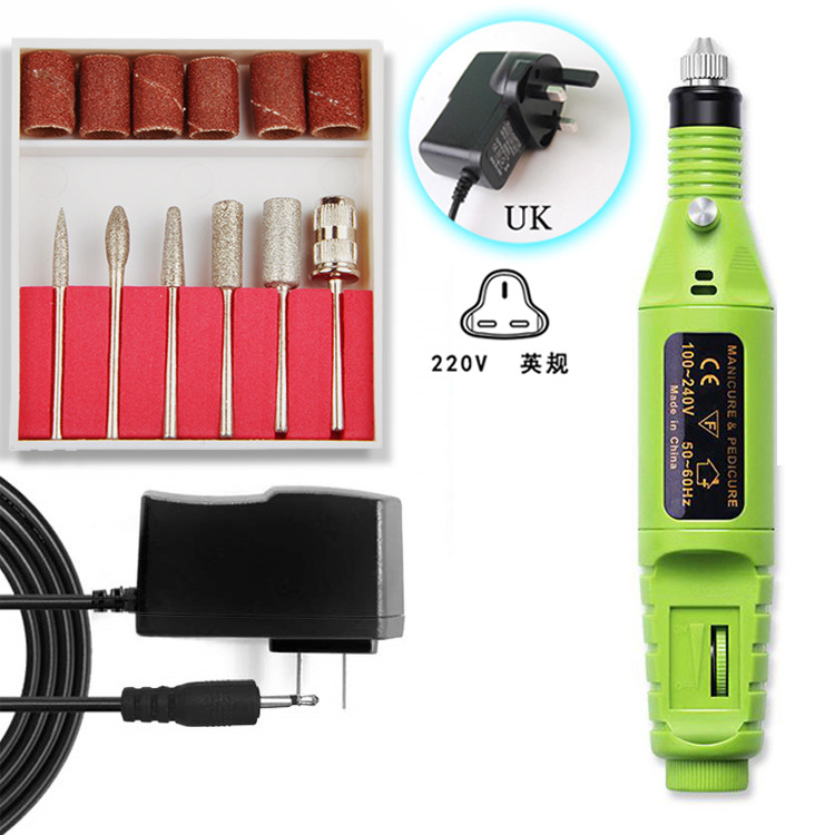 Deseo transfronterizo Amazon uñas máquina de pulir removedor de uñas máquina de esmalte de uñas traje de uñas pluma pulido