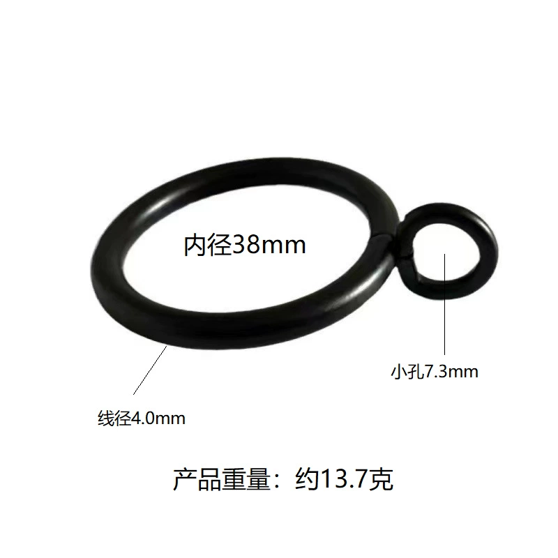Электрофорез черный 38mm римские кольца для штор металлические шторы застежки шторы аксессуары крюк кольцо для штор