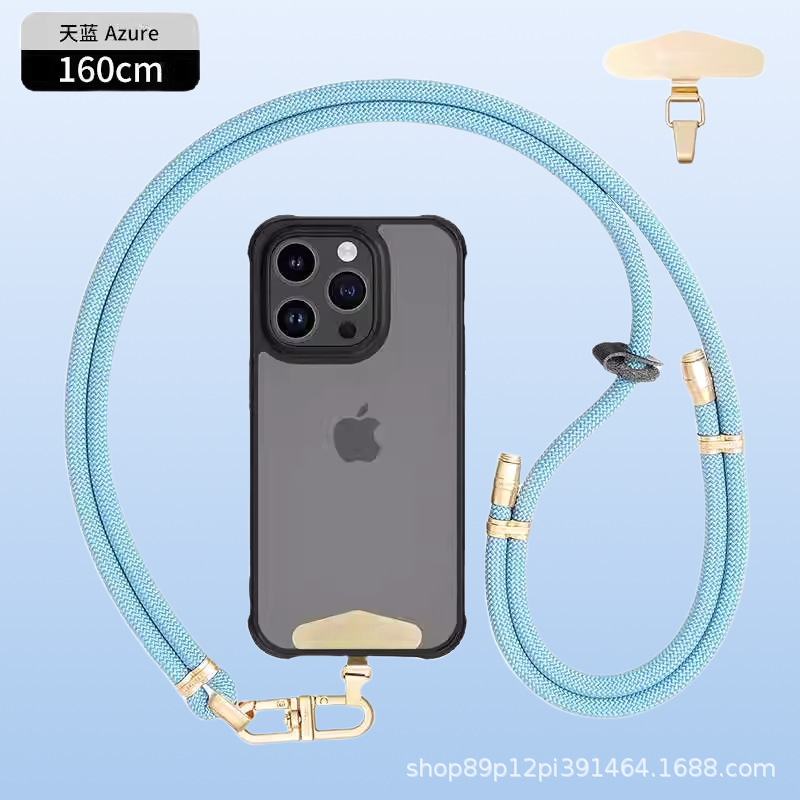 8mmクロスボディ、バックホルターネック携帯電話ストラップ、調節可能なハイエンドメタルバックルスペーサー、屋外紛失防止カメラストラップ|undefined