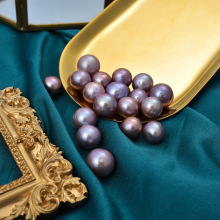 强光天然淡水珍珠10mm近圆巴洛克异形散珠DIY手工材料配件裸珠