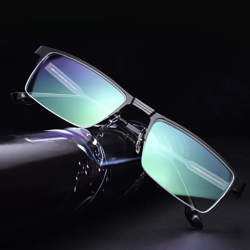 Metal business fashion smart zoom reading glasses for men