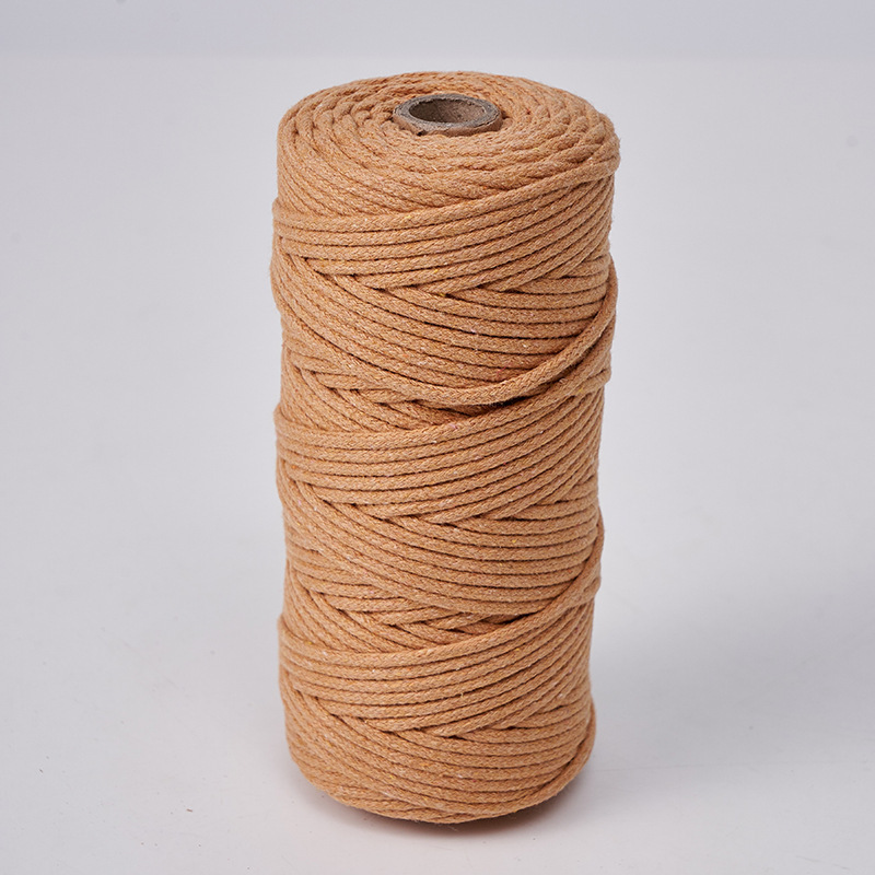 Cuerda de algodón con núcleo de 3mm, ropa de bricolaje, decoración de textiles para el hogar, cordón de algodón, cuerda tejida, tapicería de color, cuerda de algodón con corazón