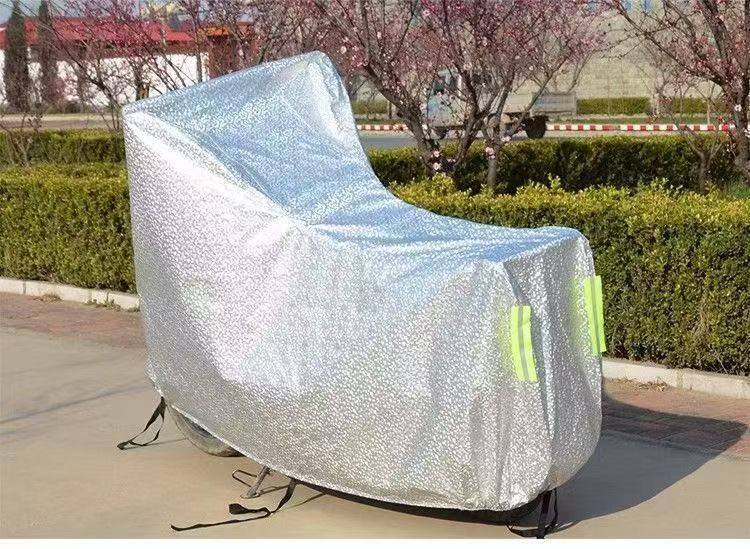 耳なし電動自転車用レインカバー、電動バイク用レインカバー、厚手バイクカバー、自転車用レインカバー、晴雨兼用|undefined