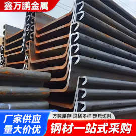 厂家供应现货Q355拉森钢板桩 冷 热轧钢板桩批发销售量大价优