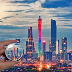 広東省の都市観光名所のお土産クリスタル冷蔵庫マグネット広州深セン小満腰風景区